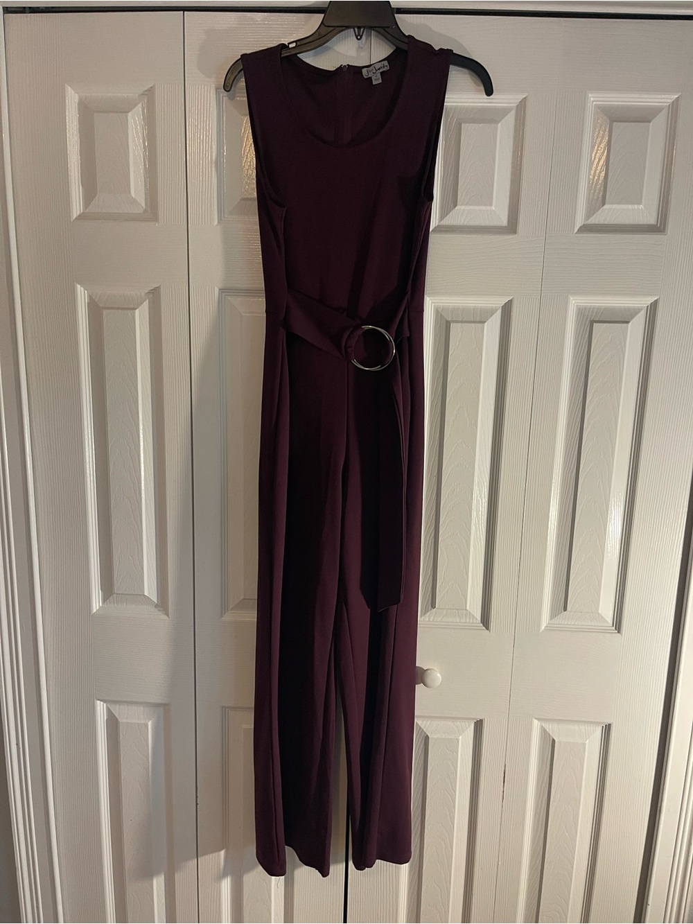 J for Justify Sleeveless Jumpsuit in Plum